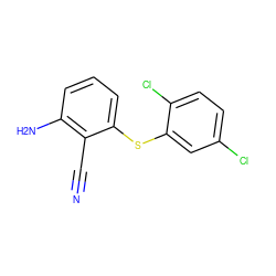 N#Cc1c(N)cccc1Sc1cc(Cl)ccc1Cl ZINC000005932909