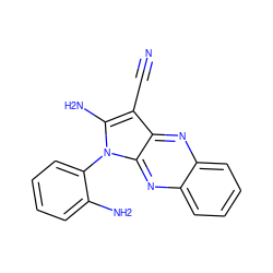 N#Cc1c(N)n(-c2ccccc2N)c2nc3ccccc3nc12 ZINC000000199107