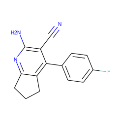 N#Cc1c(N)nc2c(c1-c1ccc(F)cc1)CCC2 ZINC000019805507