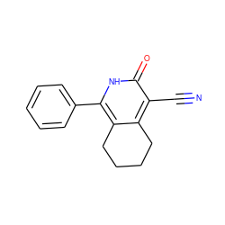 N#Cc1c2c(c(-c3ccccc3)[nH]c1=O)CCCC2 ZINC000008772684