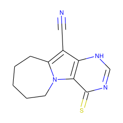 N#Cc1c2n(c3c(=S)nc[nH]c13)CCCCC2 ZINC000013111233