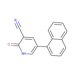 N#Cc1cc(-c2cccc3ccccc23)c[nH]c1=O ZINC000095595339