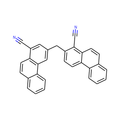 N#Cc1cc(Cc2ccc3c(ccc4ccccc43)c2C#N)cc2c1ccc1ccccc12 ZINC000003126348