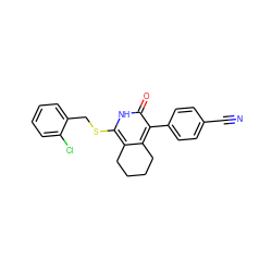 N#Cc1ccc(-c2c3c(c(SCc4ccccc4Cl)[nH]c2=O)CCCC3)cc1 ZINC000073168266