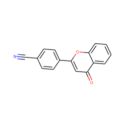 N#Cc1ccc(-c2cc(=O)c3ccccc3o2)cc1 ZINC000039119560