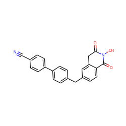 N#Cc1ccc(-c2ccc(Cc3ccc4c(c3)CC(=O)N(O)C4=O)cc2)cc1 ZINC000299861401