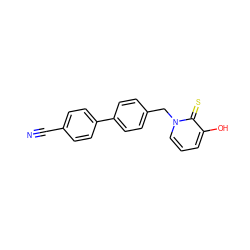 N#Cc1ccc(-c2ccc(Cn3cccc(O)c3=S)cc2)cc1 ZINC000095588602