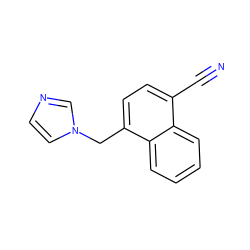 N#Cc1ccc(Cn2ccnc2)c2ccccc12 ZINC000028637748