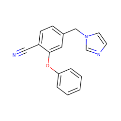 N#Cc1ccc(Cn2ccnc2)cc1Oc1ccccc1 ZINC000028256414