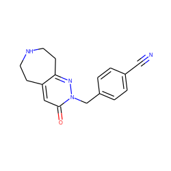 N#Cc1ccc(Cn2nc3c(cc2=O)CCNCC3)cc1 ZINC000045254093