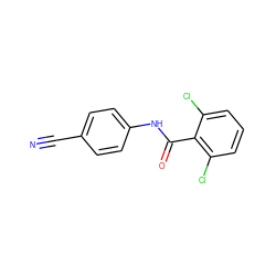 N#Cc1ccc(NC(=O)c2c(Cl)cccc2Cl)cc1 ZINC000000150501