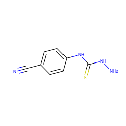 N#Cc1ccc(NC(=S)NN)cc1 ZINC000020426756