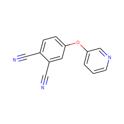 N#Cc1ccc(Oc2cccnc2)cc1C#N ZINC000000453260