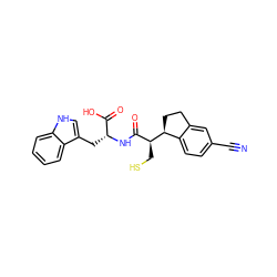 N#Cc1ccc2c(c1)CC[C@@H]2[C@@H](CS)C(=O)N[C@H](Cc1c[nH]c2ccccc12)C(=O)O ZINC000058528741