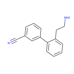 N#Cc1cccc(-c2ccccc2CCN)c1 ZINC000005764175