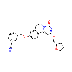 N#Cc1cccc(COc2ccc3c(c2)CCn2c-3cc(OC[C@@H]3CCCO3)nc2=O)c1 ZINC000209710240