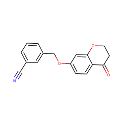 N#Cc1cccc(COc2ccc3c(c2)OCCC3=O)c1 ZINC000066073977