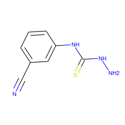 N#Cc1cccc(NC(=S)NN)c1 ZINC000002390151