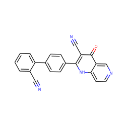 N#Cc1ccccc1-c1ccc(-c2[nH]c3ccncc3c(=O)c2C#N)cc1 ZINC000073315643