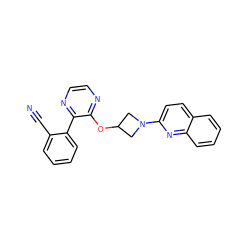 N#Cc1ccccc1-c1nccnc1OC1CN(c2ccc3ccccc3n2)C1 ZINC000096168798