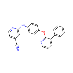 N#Cc1ccnc(Nc2ccc(Oc3ncccc3-c3ccccc3)cc2)c1 ZINC000139304063