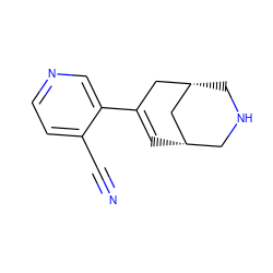 N#Cc1ccncc1C1=C[C@H]2CNC[C@@H](C1)C2 ZINC000095572092