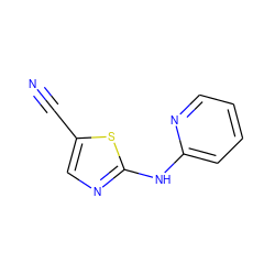 N#Cc1cnc(Nc2ccccn2)s1 ZINC000014945030