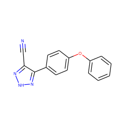 N#Cc1n[nH]nc1-c1ccc(Oc2ccccc2)cc1 ZINC000028876129