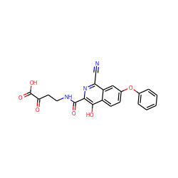 N#Cc1nc(C(=O)NCCC(=O)C(=O)O)c(O)c2ccc(Oc3ccccc3)cc12 ZINC000146711578