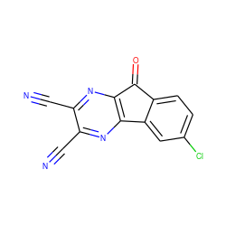 N#Cc1nc2c(nc1C#N)-c1cc(Cl)ccc1C2=O ZINC000034985110