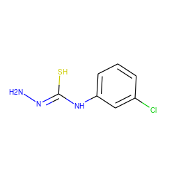 N/N=C(\S)Nc1cccc(Cl)c1 ZINC000013685566