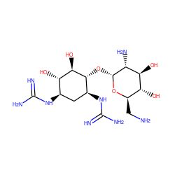 N=C(N)N[C@H]1C[C@@H](NC(=N)N)[C@H](O)[C@@H](O)[C@@H]1O[C@H]1O[C@H](CN)[C@@H](O)[C@H](O)[C@H]1N ZINC000014949052