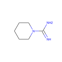 N=C(N)N1CCCCC1 ZINC000000159755