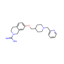 N=C(N)N1CCc2ccc(OCC3CCN(Cc4ccccn4)CC3)cc2C1 ZINC000012354954