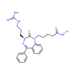 N=C(N)NCCC[C@@H]1N=C(c2ccccc2)c2ccccc2N(CCCCC(=O)NO)C1=O ZINC001772577936