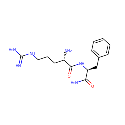 N=C(N)NCCC[C@H](N)C(=O)N[C@@H](Cc1ccccc1)C(N)=O ZINC000002554967