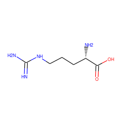 N=C(N)NCCC[C@H](N)C(=O)O ZINC000001532525