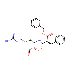 N=C(N)NCCC[C@H](NC(=O)[C@H](Cc1ccccc1)C(=O)OCc1ccccc1)C(=O)C=O ZINC000029471212