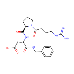 N=C(N)NCCCC(=O)N1CCC[C@@H]1C(=O)N[C@@H](CC(=O)O)C(=O)NCc1ccccc1 ZINC000028890528