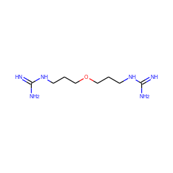 N=C(N)NCCCOCCCNC(=N)N ZINC000013742477