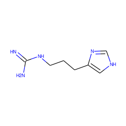 N=C(N)NCCCc1c[nH]cn1 ZINC000026963521