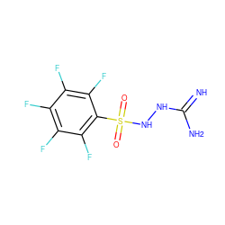 N=C(N)NNS(=O)(=O)c1c(F)c(F)c(F)c(F)c1F ZINC000008376247