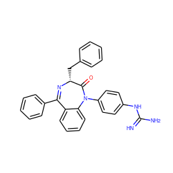 N=C(N)Nc1ccc(N2C(=O)[C@@H](Cc3ccccc3)N=C(c3ccccc3)c3ccccc32)cc1 ZINC000027524752