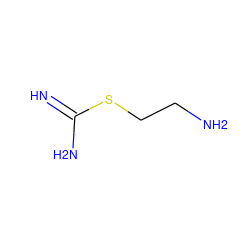 N=C(N)SCCN ZINC000001848256