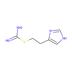 N=C(N)SCCc1c[nH]cn1 ZINC000005425255