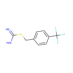 N=C(N)SCc1ccc(C(F)(F)F)cc1 ZINC000004013988