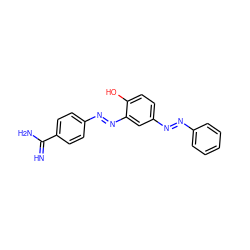 N=C(N)c1ccc(/N=N/c2cc(/N=N/c3ccccc3)ccc2O)cc1 ZINC000005518718