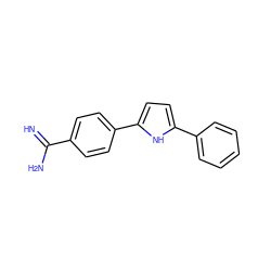 N=C(N)c1ccc(-c2ccc(-c3ccccc3)[nH]2)cc1 ZINC000653697687