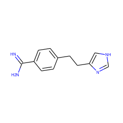 N=C(N)c1ccc(CCc2c[nH]cn2)cc1 ZINC000026379099
