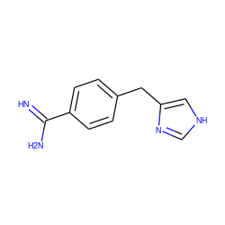 N=C(N)c1ccc(Cc2c[nH]cn2)cc1 ZINC000026381212